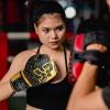 Spall Pro US MMA, Kickboxing, Muay Thai Boxing Leather Gloves for Men & Women (Gold/Black, 10 Oz) view 4