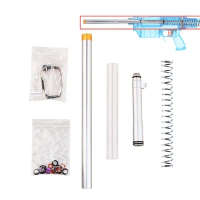 WORKER Speed Comfort Type Stefan Short Darts Tube Metal Mod Kit for Prophecy-R Modify Toy (Silver)