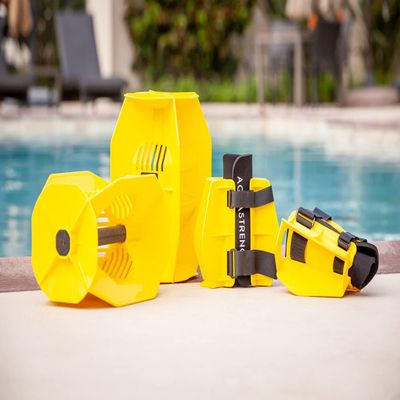 Aquastrength Hydro-Tone Total Body Pool Weights for Water Exercise | Isokinetic Functional Water Weights | Build Muscle - Easy on Joints | Aquatic Pool Weight | Quick Start Guide