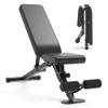 leikefitness Adjustable Weight Bench Foldable Workout Exercise Bench with Automatic Lock for Upright Incline Decline and Flat Full Body Exercise (GM58101(BLACK)) view 1