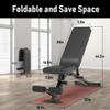 leikefitness Adjustable Weight Bench Foldable Workout Exercise Bench with Automatic Lock for Upright Incline Decline and Flat Full Body Exercise (GM58101(BLACK)) view 2