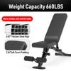 leikefitness Adjustable Weight Bench Foldable Workout Exercise Bench with Automatic Lock for Upright Incline Decline and Flat Full Body Exercise (GM58101(BLACK)) view 3