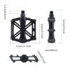 Sethruki Non-Slip Bicycle Pedals, Mountain Bike Flat Aluminum Alloy Pedals, MTB 9/16 inch Suitable, Light Weight Super Sealed Bearings, Suitable for Road Mountain Bikes view 2