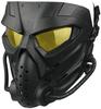 NanYan Tactical anti-fog Airsoft mask with anti-fog lens protection, adjustable anti-impact gaming mask.,Black Yellow view 1