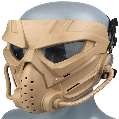Tactical anti-fog Airsoft mask with anti-fog lens protection, adjustable anti-impact gaming mask.