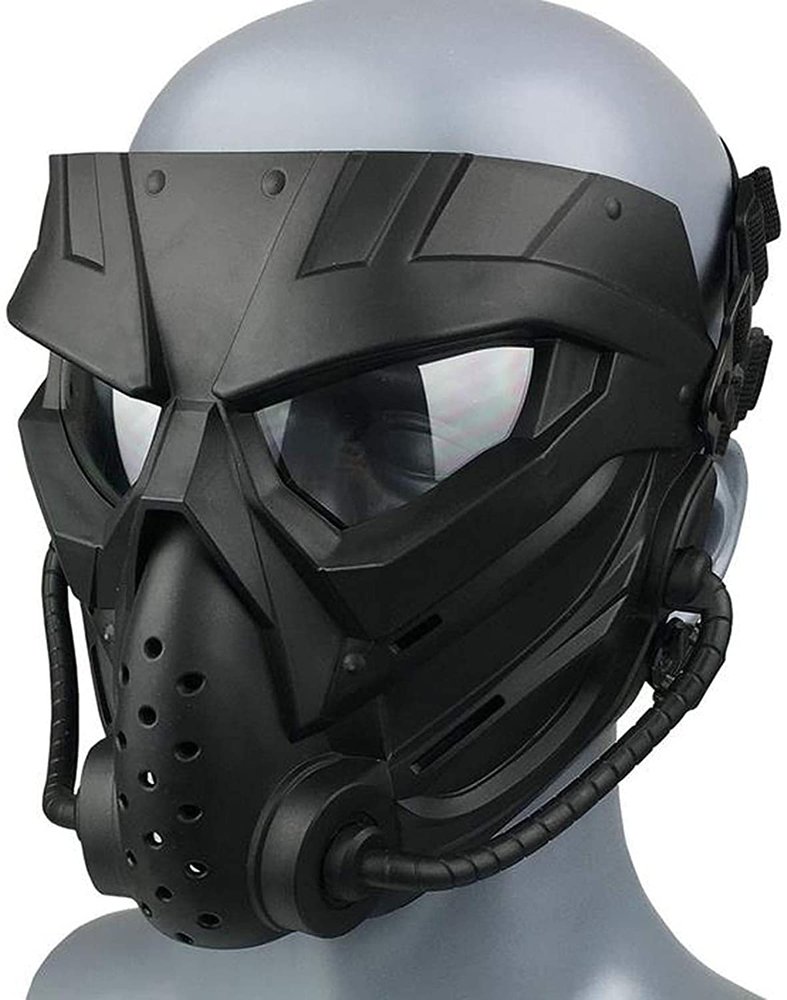 Tactical anti-fog Airsoft mask with anti-fog lens protection, adjustable anti-impact gaming mask.