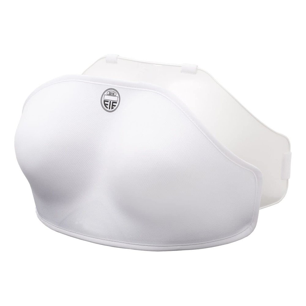 LEONARK FIE Certificate Fencing Sport Chest Guards - Adjustable Double Layer Soft Breast Protectors for Football Rugby Volleyball Baseball etc - Plastron for Foil Epee Saber Fencers (Female FIE, L)