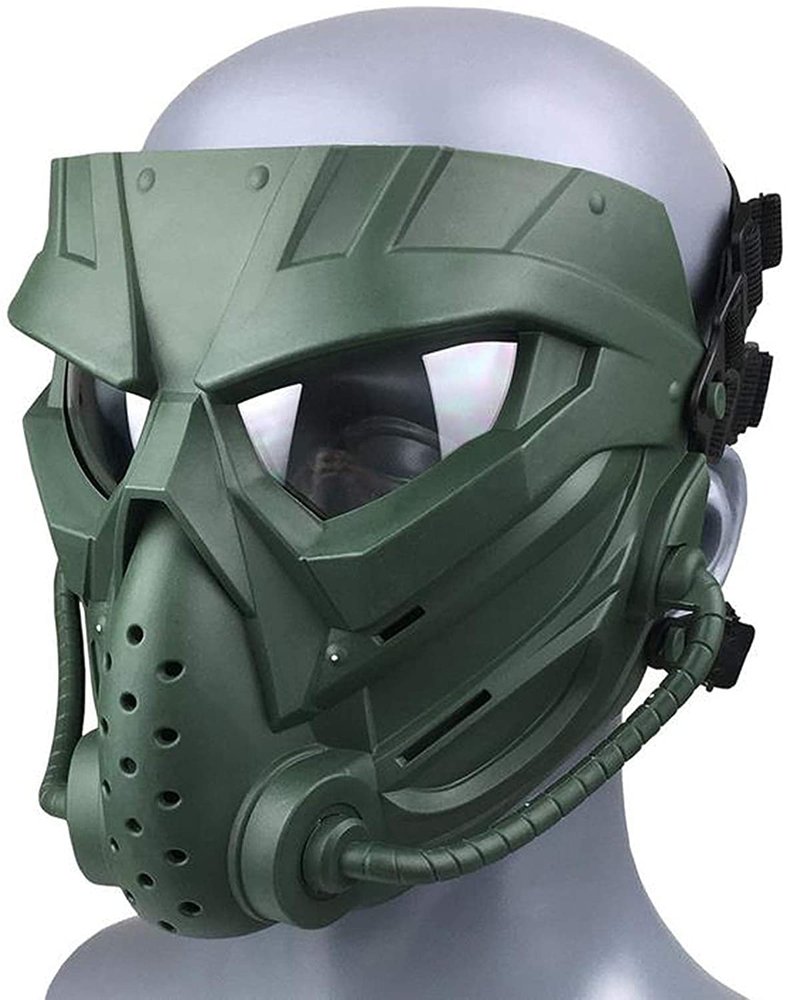Tactical anti-fog Airsoft mask with anti-fog lens protection, adjustable anti-impact gaming mask.