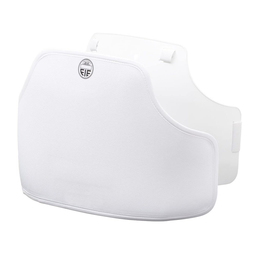 LEONARK FIE Certificate Fencing Sport Chest Guards - Adjustable Double Layer Soft Breast Protectors for Football Rugby Volleyball Baseball etc - Plastron for Foil Epee Saber Fencers (Male FIE, S)
