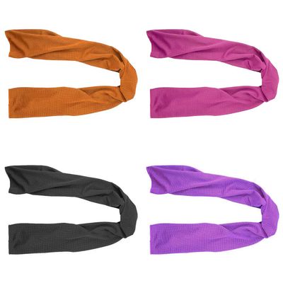 SMALLElectric 4 Packs Microfiber Cooling Towel (40"x 12"), Ice & Chilly Stay Cool for Yoga, Sport, Gym & More Activities (Multicolor)