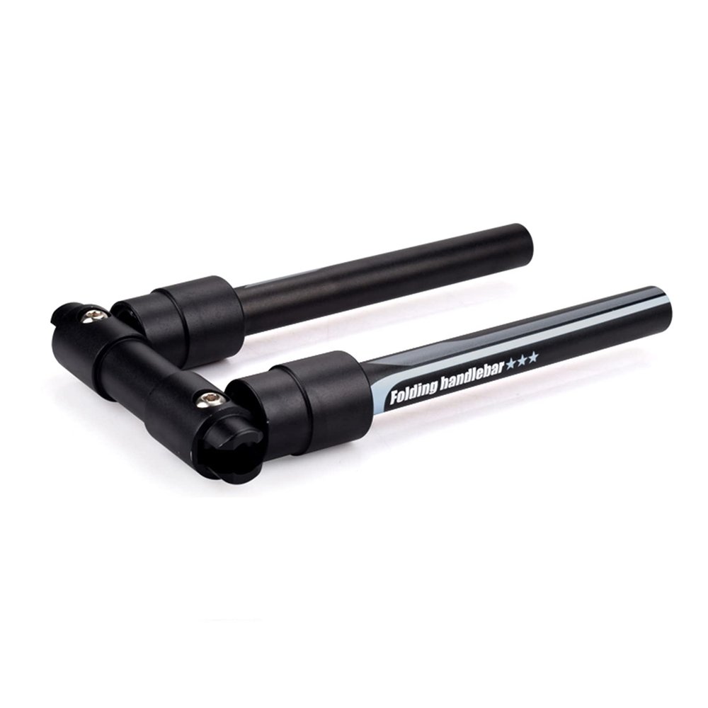 Aluminum Alloy Quick Release Foldable Handlebar for 25.4/31.8MM 560/660MM Road Mountain Bike Cycling Equiment Replacement,Black Gray,25.4/31.8x660MM