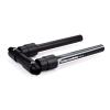 Aluminum Alloy Quick Release Foldable Handlebar for 25.4/31.8MM 560/660MM Road Mountain Bike Cycling Equiment Replacement,Black Gray,25.4/31.8x660MM view 1