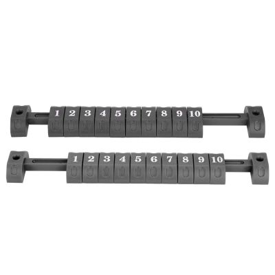VINGVO Table Football Counter, Interactive Game Plastic Table Football Score Indicator, 2Pcs/Set Football Air Hockey Scoring Units Counters Table Scoreboard Accessory Parts for Indoor Outdoor, Black