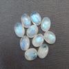 6x8mm Oval Rainbow Moonstone AAA Quality Natural Calibrated Cabochon Loose Gemstone 10 pcs Box. view 4