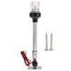Qiilu Led Anchor Navigation Light, 12in LED Navigation Light Round Sailing Lamp 360 All Round Lighting for Marine Boat Yacht view 1