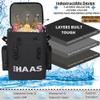 Brew Haas Backpack Cooler Matte Black, Premium Leak Proof Zipper, Insulated, Smart aerogel Pockets, This Waterproof Back Pack Cooler Soft Sided, Hold 36 Can Like The yeti and rtic Coolers view 2