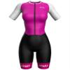 Sparx Aero Triathlon Suit Women Short Sleeve Tri Suit Women Running Swimming Cycling Skinsuit (Pink, XL) view 2