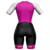 Sparx Aero Triathlon Suit Women Short Sleeve Tri Suit Women Running Swimming Cycling Skinsuit (Pink, XL) view 4