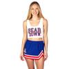 Lojobands Women's Tailgate Outfit College Game Day Skirt Made in USA (Arizona Wildcats - Navy Blue, Small) view 3