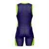 Sparx Men`s Triathlon Suit Trisuit Race Skinsuit Cycling Speed Suit Italian Fabric Swimskin (Navy Green, Small) view 4