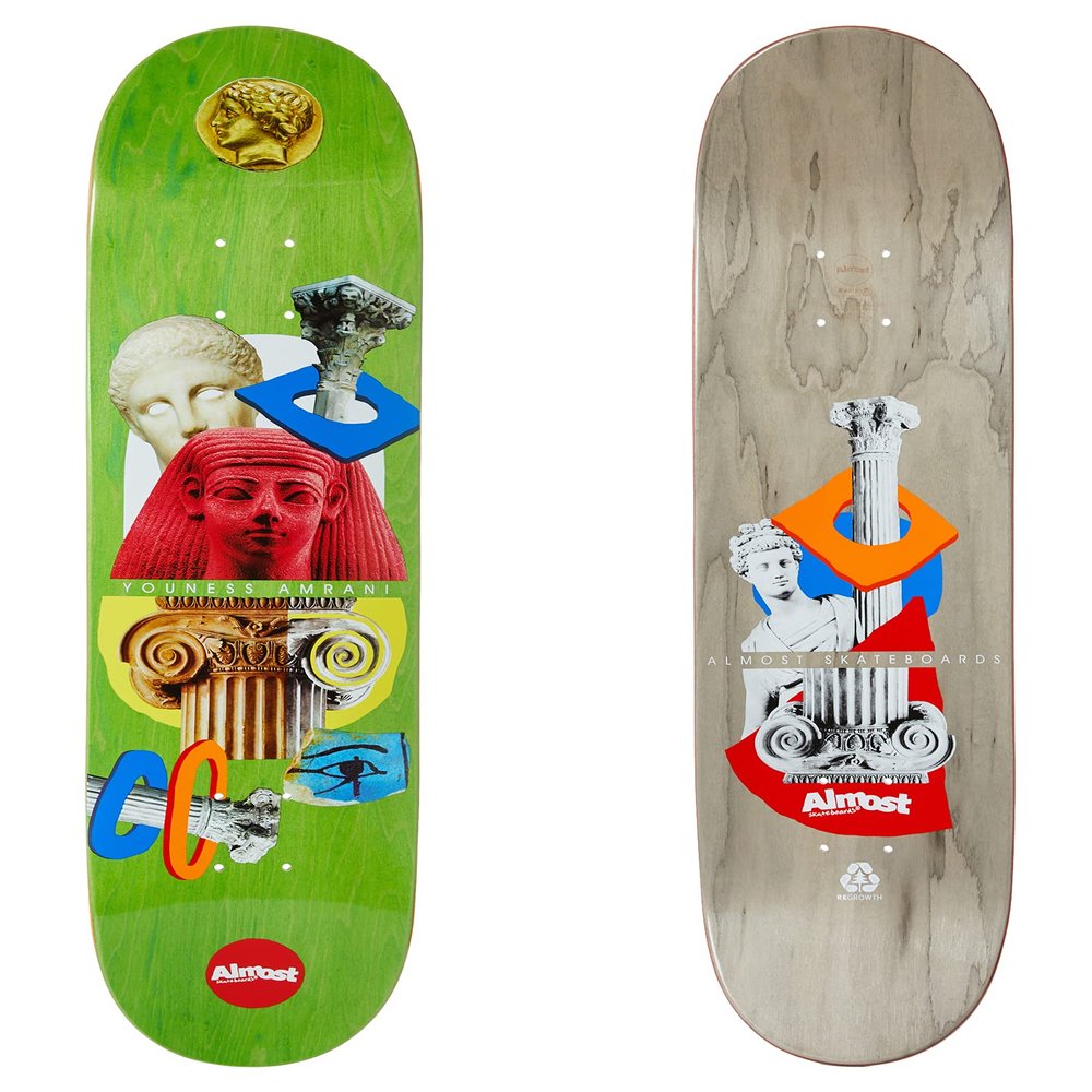 Almost Skateboard Deck Youness Amrani Relics Green 8.0" x 31.7"