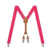 Action Ward Women's Suspenders - 1" Width - Y Back 4 Clip Skinny Ladies Suspenders (Hot Pink) view 1