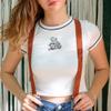Action Ward Women's Suspenders - 1" Width - Y Back 4 Clip Skinny Ladies Suspenders (Brown Rust) view 4