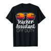 Teacher Assistant of the Deaf Off Duty Sunglasses Sunset T-Shirt for Men Women view 1