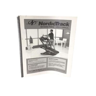 User Manual 299074 or R0910A Works with Nordic-Track X5i Incline Trainer Treadmill
