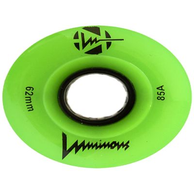 Luminous LED Quad Wheels Green Glow 62mm 4pack