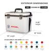 Engel UC13 13qt Leak-Proof, Air Tight, Drybox Cooler and Small Hard Shell Lunchbox for Men and Women in Iced Mango view 2