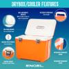 Engel UC13 13qt Leak-Proof, Air Tight, Drybox Cooler and Small Hard Shell Lunchbox for Men and Women in Iced Mango view 4