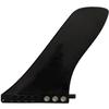 saruSURF 9" Longboard Paddleboard US Box Center Hard fin for Race Cruise Touring Fishing Surf SUP (Black Reverse (no Screw inc.)) view 1