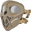 Tactical Air Gun Mask, Skull Full Face Mask With Goggles, Suitable For CS Game Paintball view 1