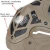 Tactical Air Gun Mask, Skull Full Face Mask With Goggles, Suitable For CS Game Paintball view 4