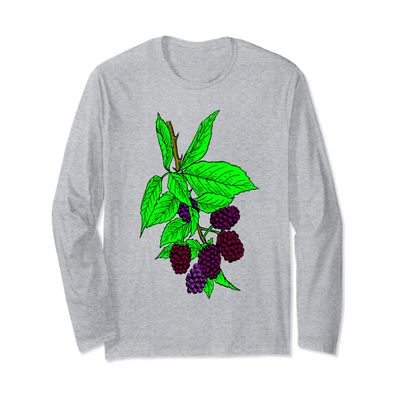 Blackberries Fruit Long Sleeve T-Shirt