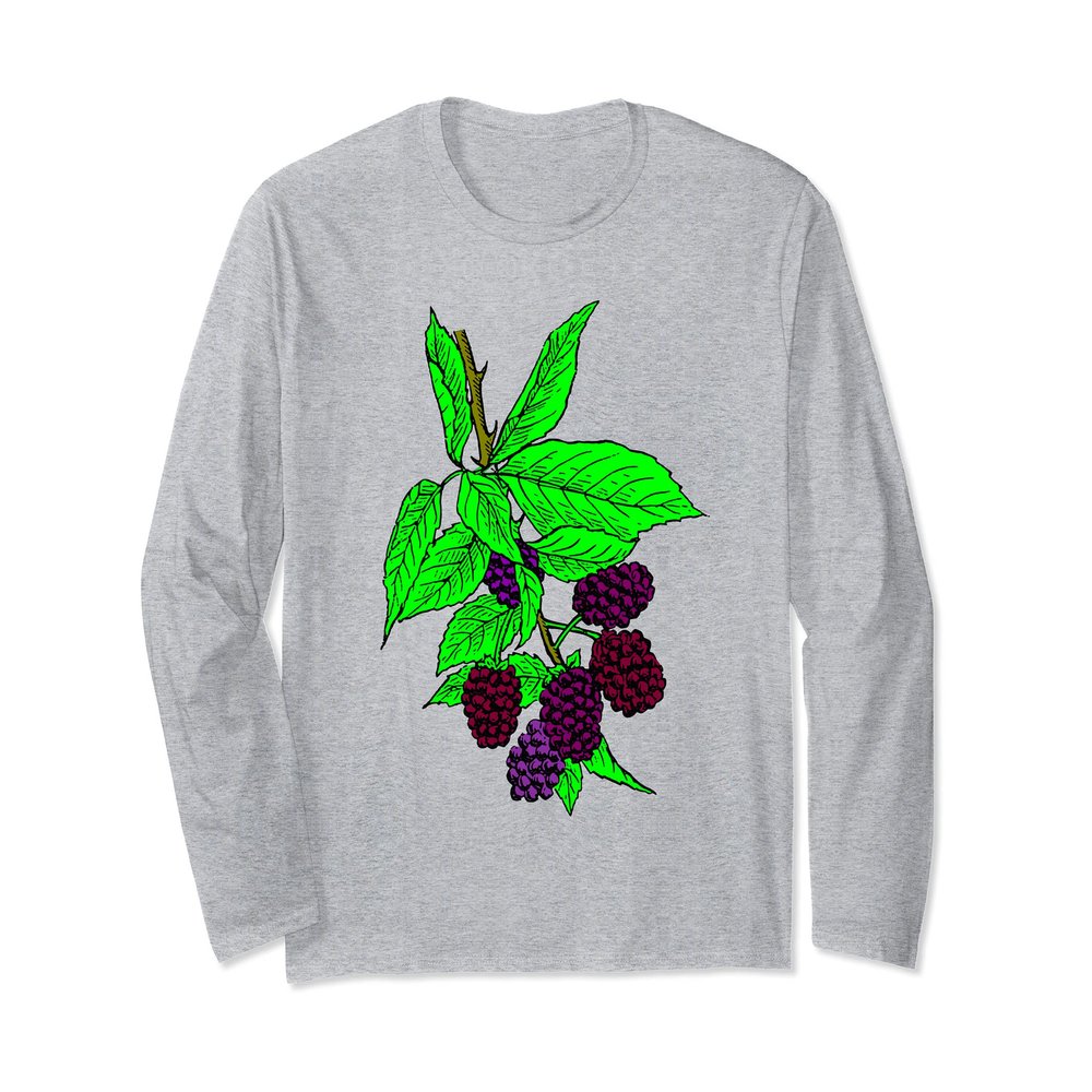 Blackberries Fruit Long Sleeve T-Shirt