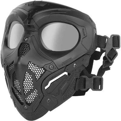Tactical Air Gun Mask, Skull Full Face Mask With Goggles, Suitable For CS Game Paintball