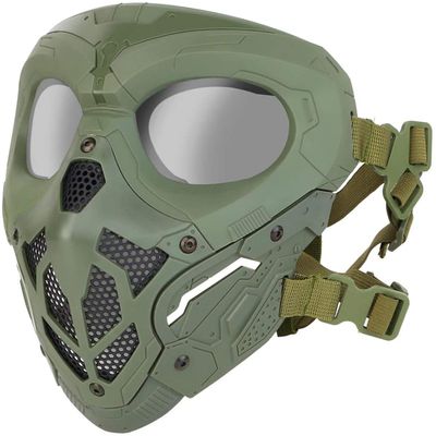 Tactical Air Gun Mask, Skull Full Face Mask With Goggles, Suitable For CS Game Paintball