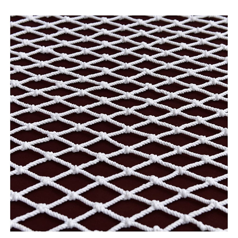 Safety net White nylon net for Stadium Outdoor Football Field Basketball Court Golf Course Barrier Isolation Protective Netting,2x2M