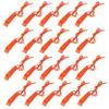 AUGSUN 20 Pcs Safety Whistle Marine Whistle Plastic Whistles with Lanyard for Emergency view 1