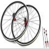 700c Bicycle Wheel Road Bike Wheelset, Aluminum Alloy Bicycle Bike Wheel Set for 7/8/9/10/11 Speed Freewheel Set Brake Support C/V view 1