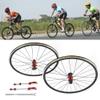 700c Bicycle Wheel Road Bike Wheelset, Aluminum Alloy Bicycle Bike Wheel Set for 7/8/9/10/11 Speed Freewheel Set Brake Support C/V view 2