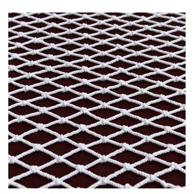 Safety net White nylon net for Stadium Outdoor Football Field Basketball Court Golf Course Barrier Isolation Protective Netting,1X9M