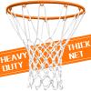 NEIJIANG Basketball Net Replacement Outdoor, Upgraded Thickening Heavy Duty, All Weather Anti Whip, Fits Standard Indoor or Outdoor 12 Loops Rim view 1