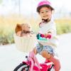 EIRONA Kids Bike Handlebar Basket  White Storage Basket for Bicycle, Scooter & Tricycle view 4