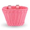 EIRONA Kids Bike Handlebar Basket  Bicycle & Scooter Storage Basket with DIY Decals, Pink view 1