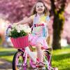 EIRONA Kids Bike Handlebar Basket  Storage Basket for Bicycle, Balance Bike, Scooter & Tricycle, Rose view 4