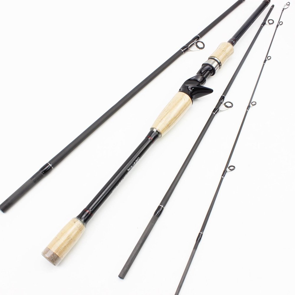 2.1M4 Section Lure Rod, Portable Fishing Rod Carbon Fiber M Power, Spinning Drawing Casting Lure Rod, Trout Lure Fishing Trip Sea Boat Fishing Pescar ZYHYD (Color : Casting Rod, Size : 2.1m)