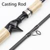 2.1M4 Section Lure Rod, Portable Fishing Rod Carbon Fiber M Power, Spinning Drawing Casting Lure Rod, Trout Lure Fishing Trip Sea Boat Fishing Pescar ZYHYD (Color : Casting Rod, Size : 2.1m) view 3